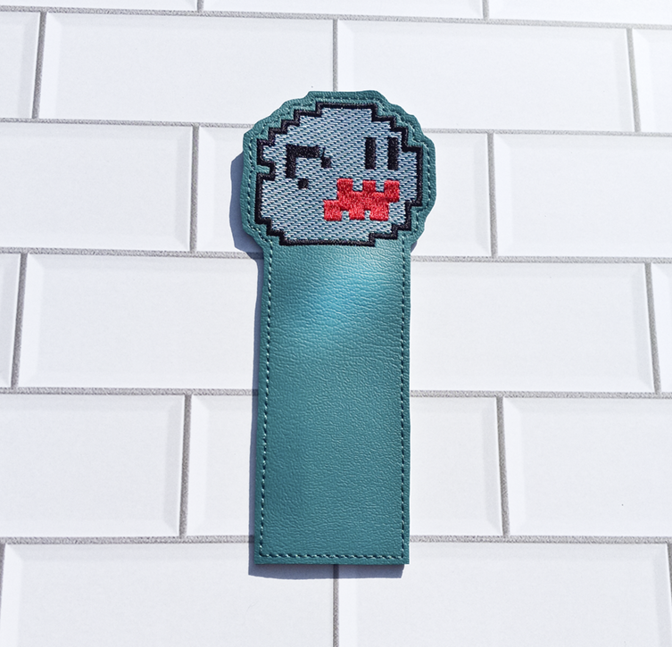 8-bit Ghostie Bookmark