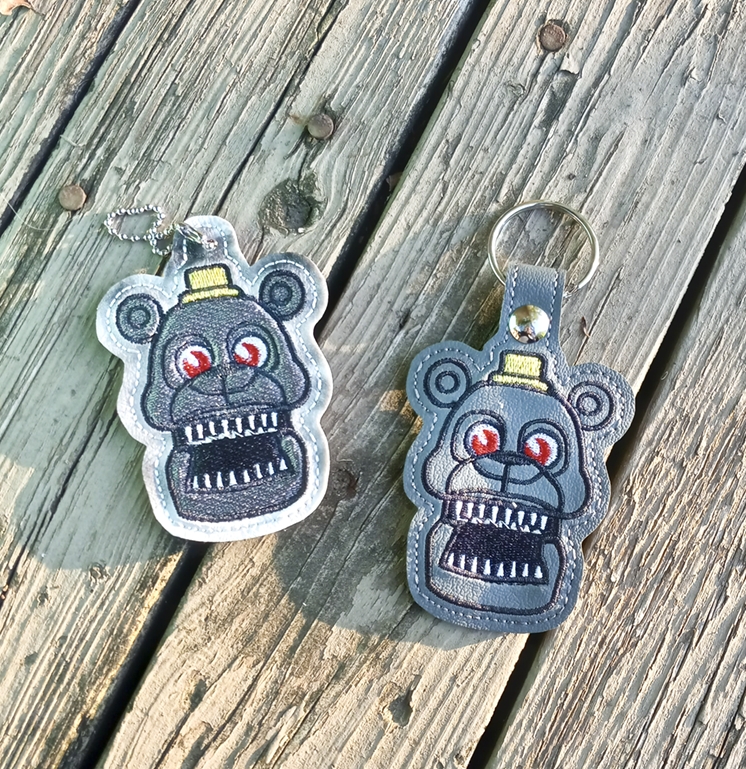 Furless Bear Animatronic Fob/ Dangle