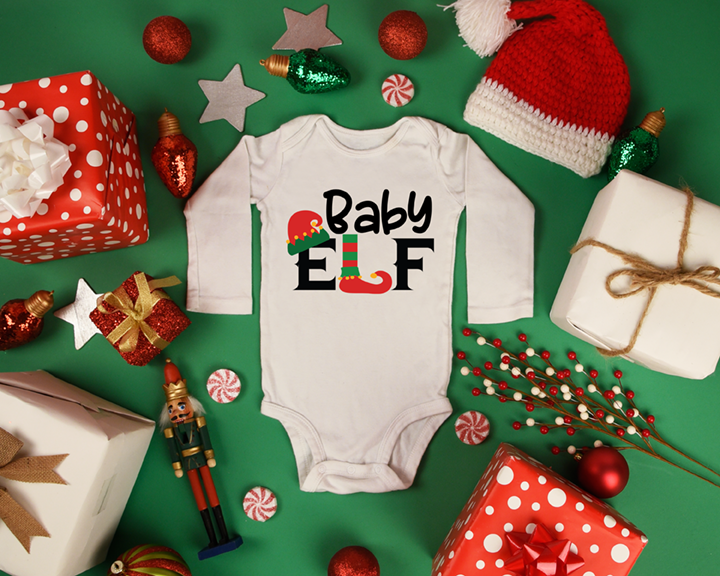 Baby Elf Onesie Mockup