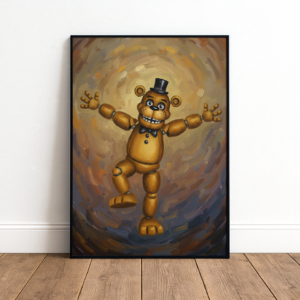 Bear Animatronic Art Print Mockup
