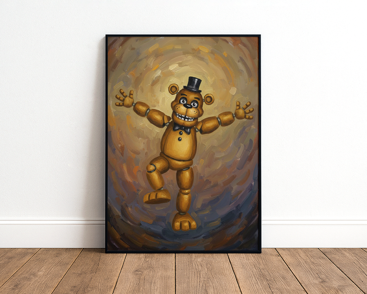Bear Animatronic Art Print Mockup