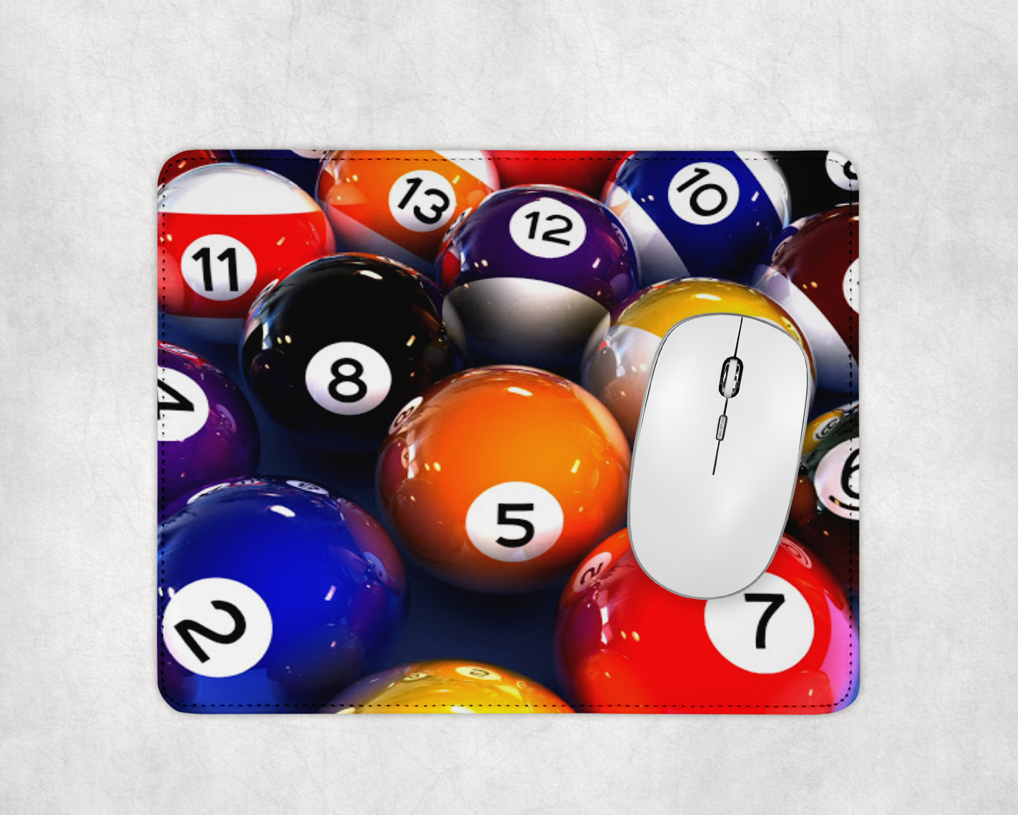 Billiard Balls Mousepad Mockup