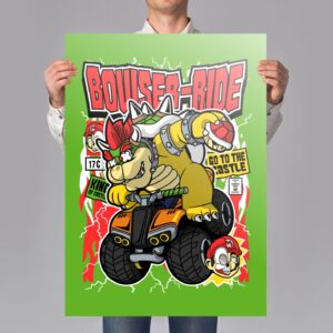 Turtle Conqueror Racing Art Print Mockup