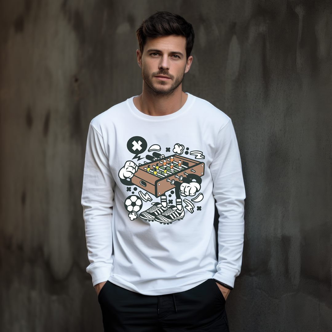 Cartoon Foosball Character Shirt Mockup