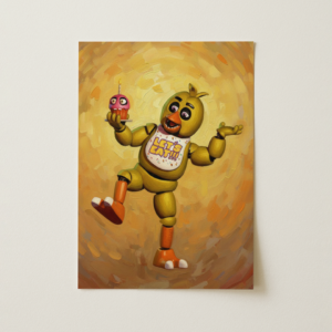 Chick Animatronic Art Print Mockup