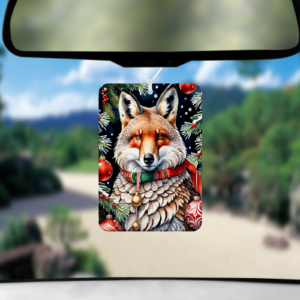 Festive Fox Air Freshener Mockup