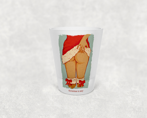 Christmas is Sexy Shot Glass Mockup