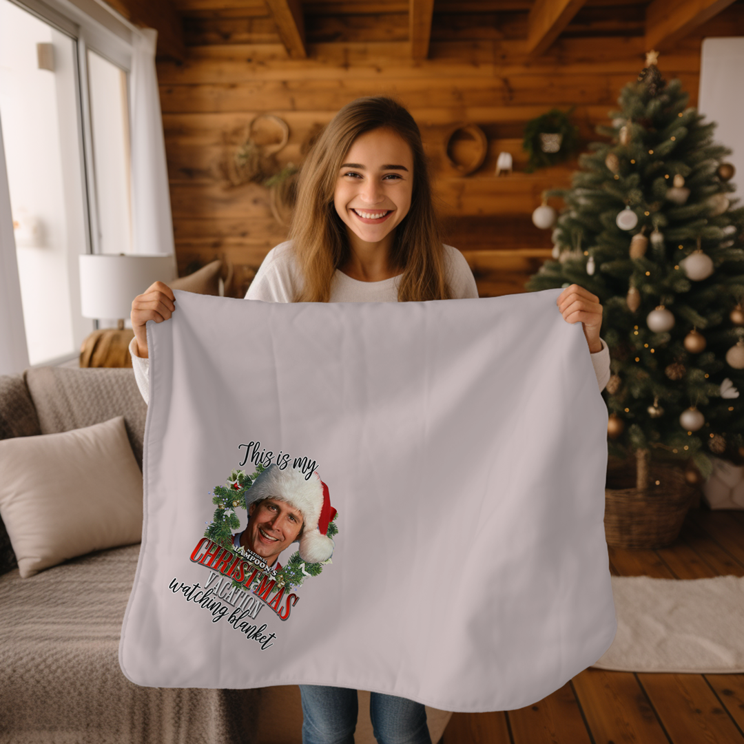 Christmas Vacation Watching Blanket Mockup