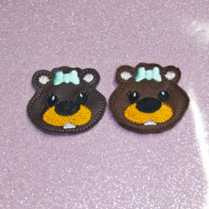 Wilma the Groundhog Head Feltie