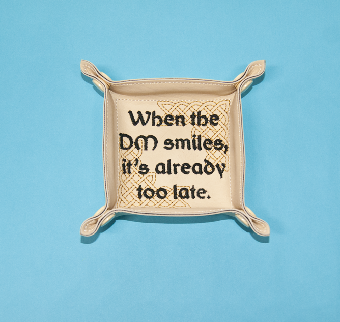When The DM Smiles Dice Snap Tray