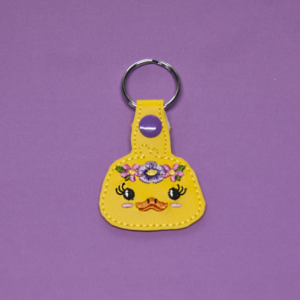 Floral Duck Fob/ Dangle