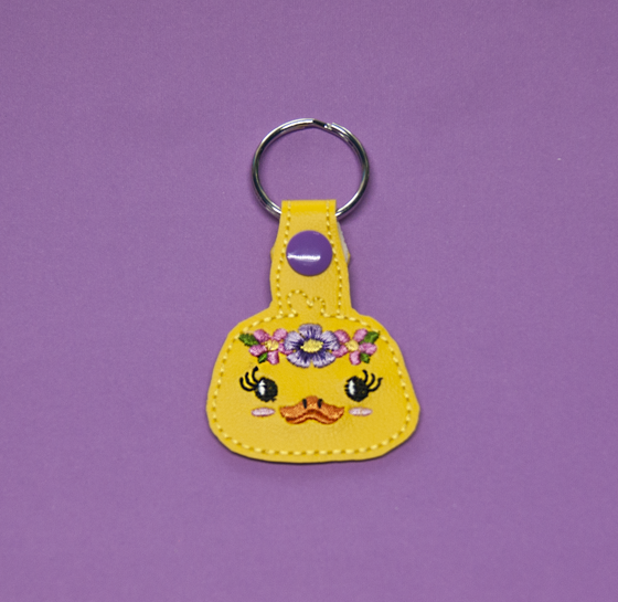 Floral Duck Fob/ Dangle