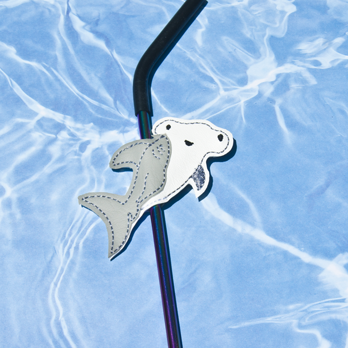 Hammerhead Shark Straw Buddy