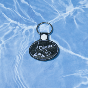 Hammerhead Shark Sketch Key Fob