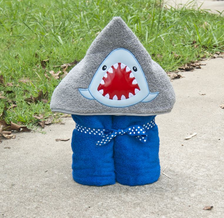 Great White Shark Hooded Towel