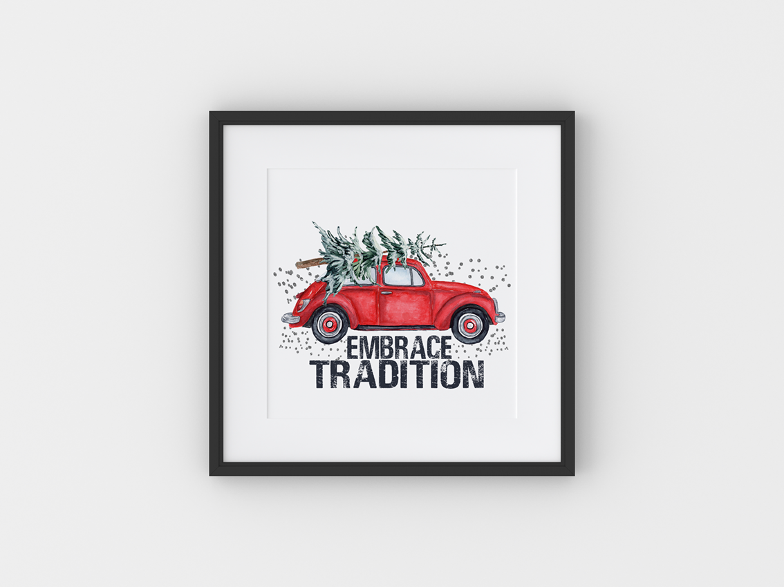 Embrace Tradition Art Print Mockup