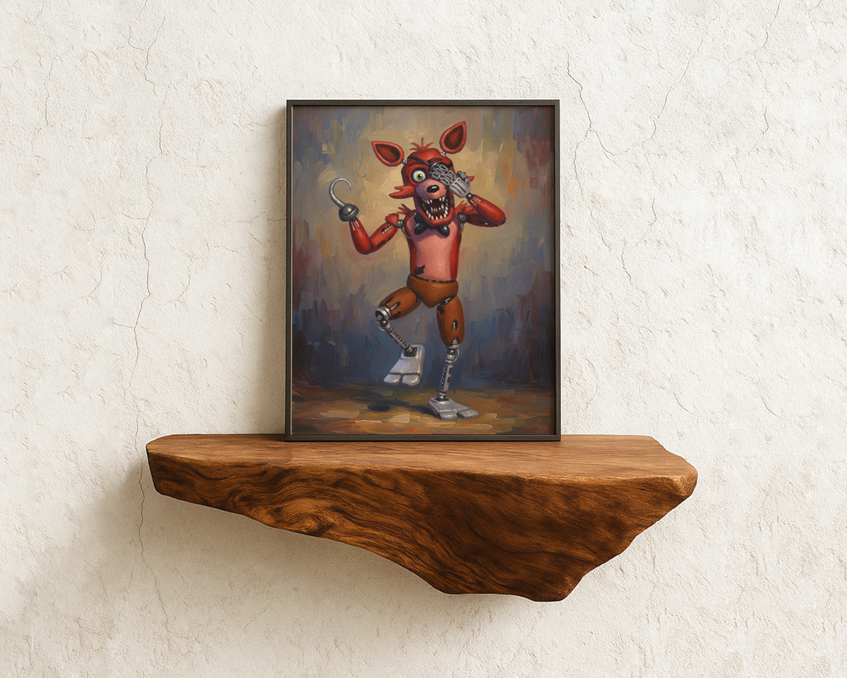 Fox Animatronic Art Print Mockup