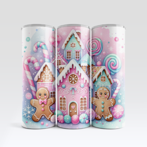 Gingerbread Land Tumbler Mockup