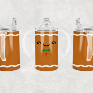 Gingerbread Boy Sippy Cup Mockup