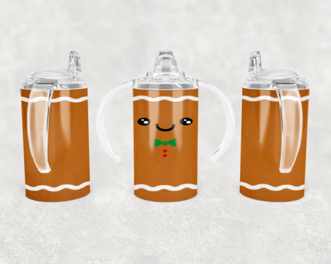 Gingerbread Boy Sippy Cup Mockup