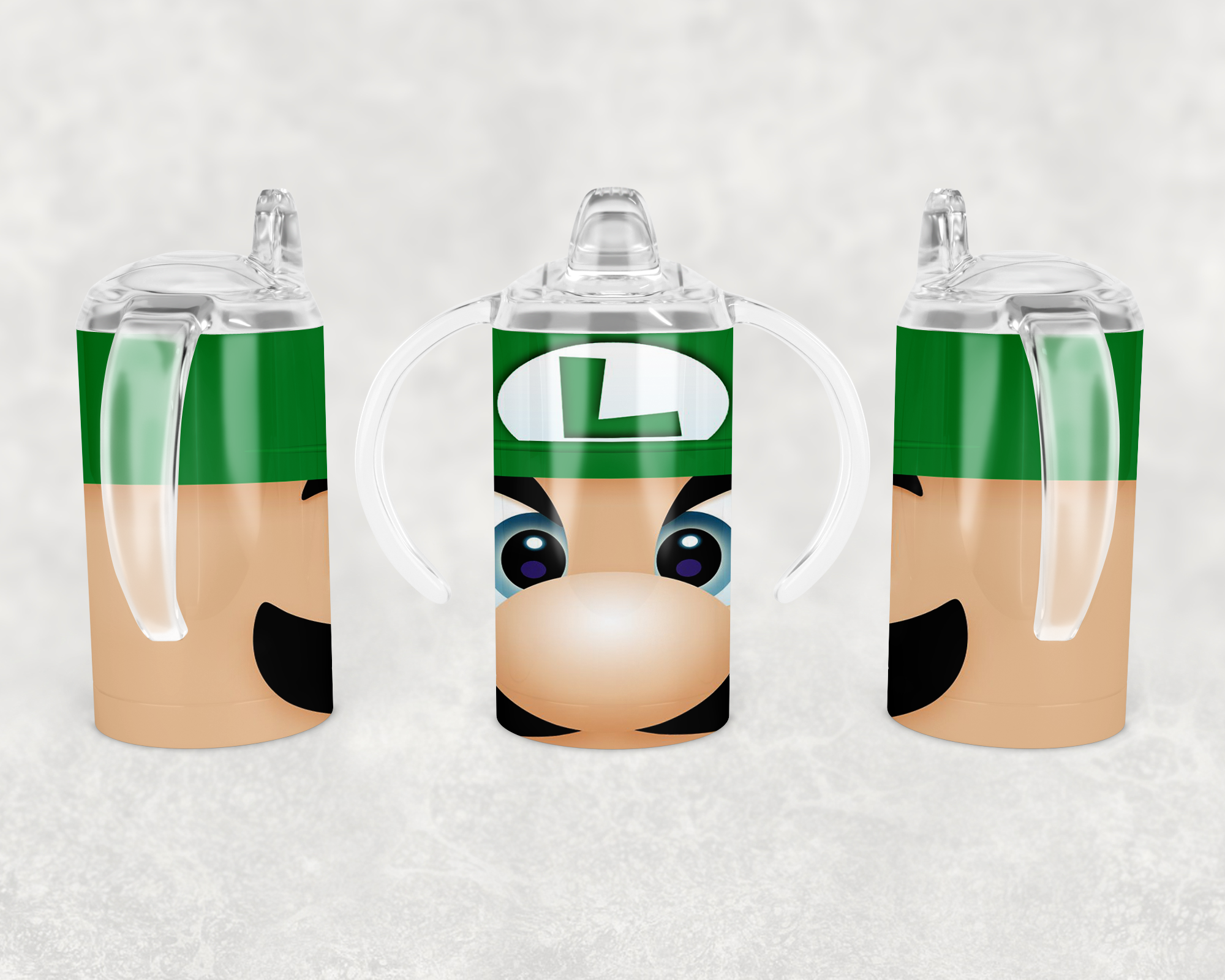 Green Plumber Sippy Cup Mockup