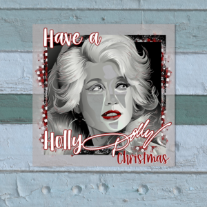Holly Dolly Christmas Heat Transfer