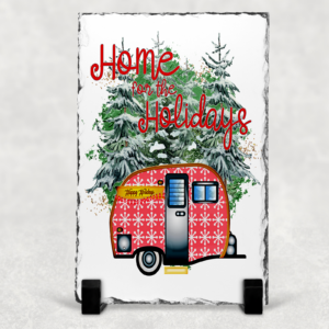 Home For The Holidays Slate Sign Mockup