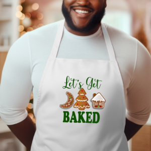 Let's Get Baked Apron Mockup