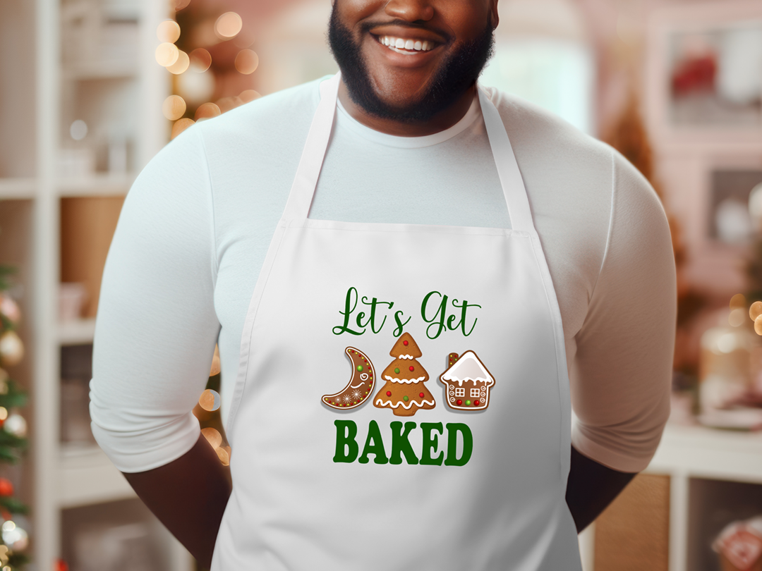 Let's Get Baked Apron Mockup