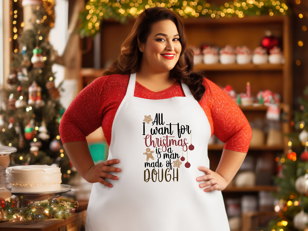 Man Made Of Dough Apron Mockup