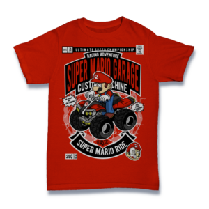 Red Plumber Racing Shirt Mockup