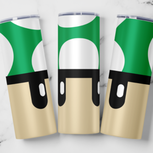 Mushroom Power-up Tumbler- green