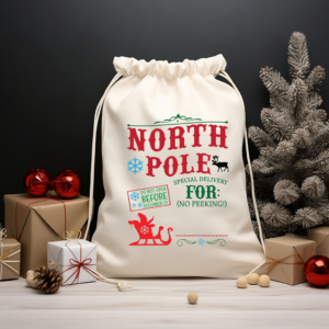 North Pole Sack Mockup