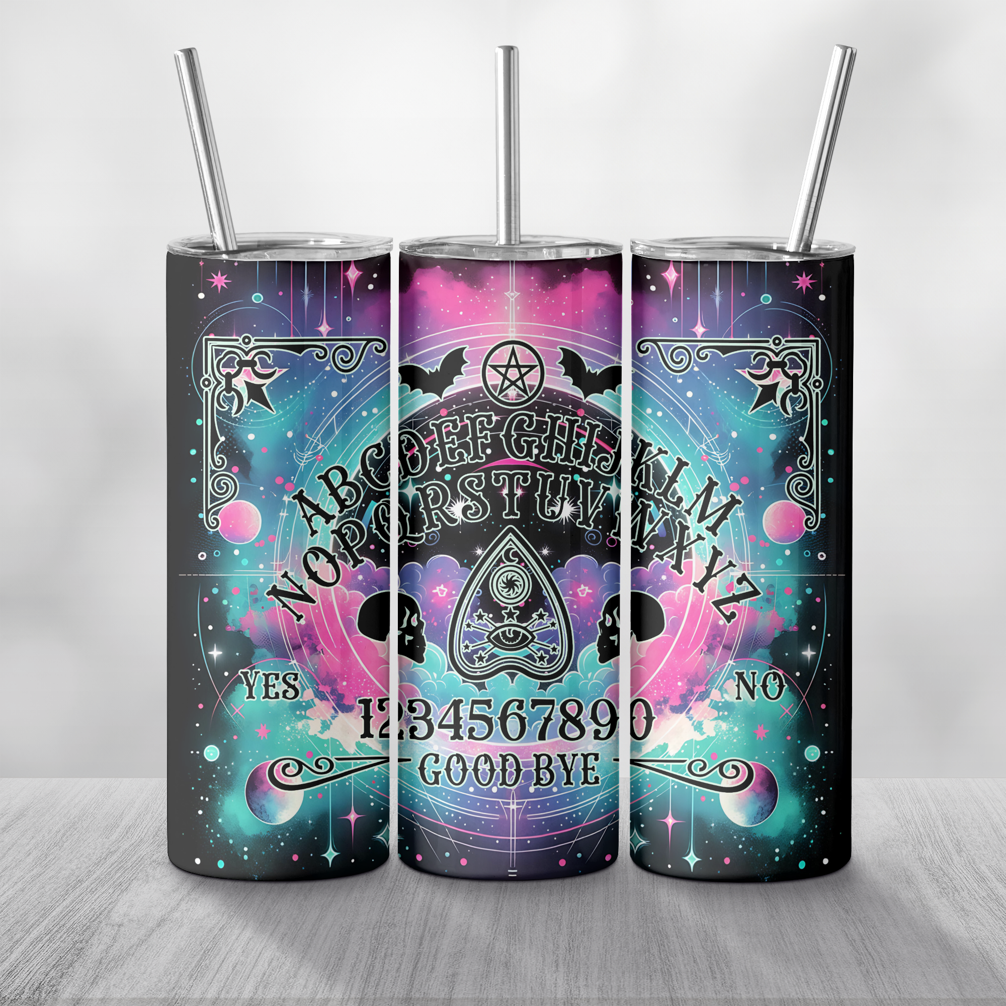 Pastel Ouija Board Tumbler Mockup