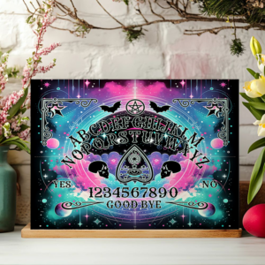 Pastel Ouija Board Cutting Board Mockup