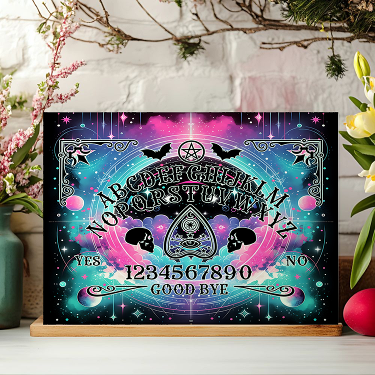 Pastel Ouija Board Cutting Board Mockup