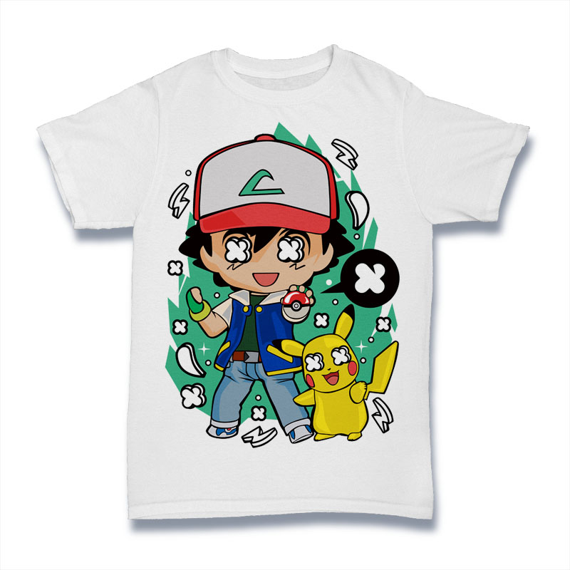 Pocket Monster Catcher Shirt Mockkup