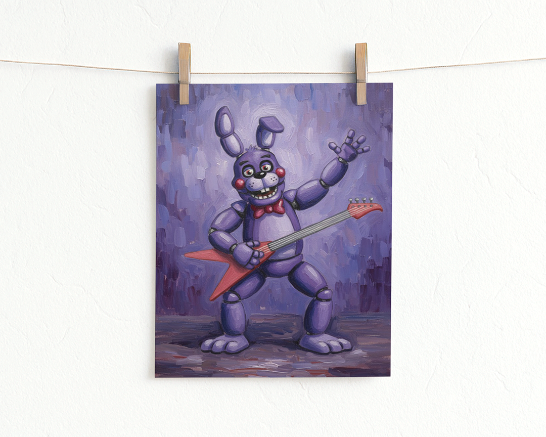 Rabbit Animatronic Art Print Mockup