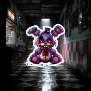 Rabbit Animatronic Sticker Mockup