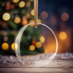 Clear Glass Ornament