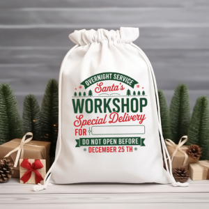 Santa's Workshop Sack Mockup