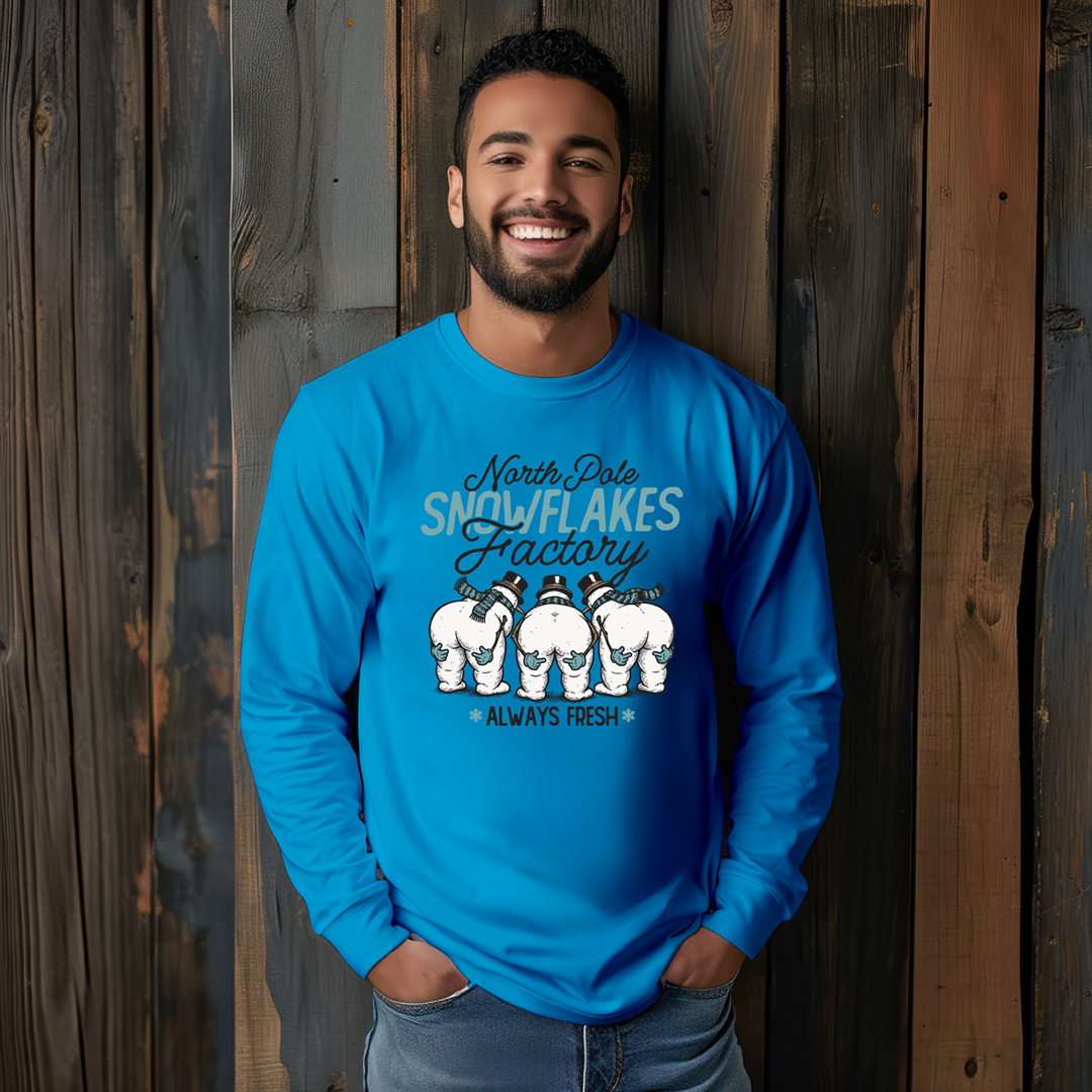 Snowflakes Factory Shirt Mockup