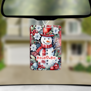 Snowman Air Freshener Mockup