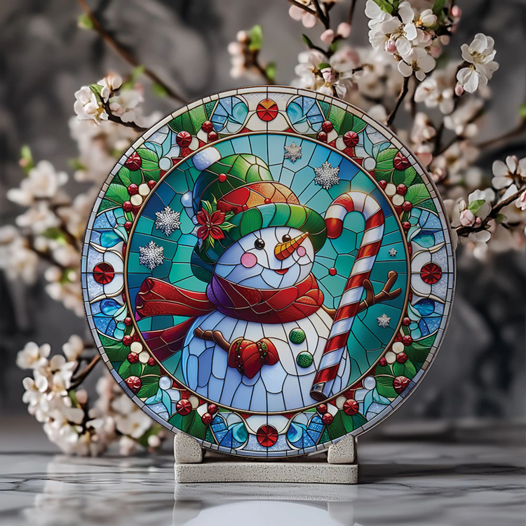 Snowman Cutting Board Mockup