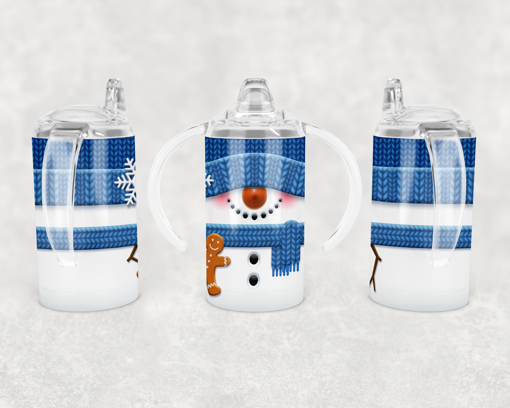 Snowman Sippy Cup Mockup