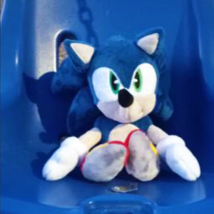 Blue Hedgehog Plush-Front view