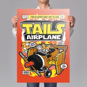 Airplane Club Game Art Print Mockup