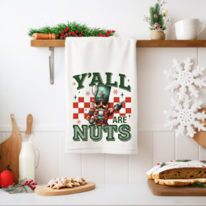 Y'all Are Nuts Hand Towel Mockup