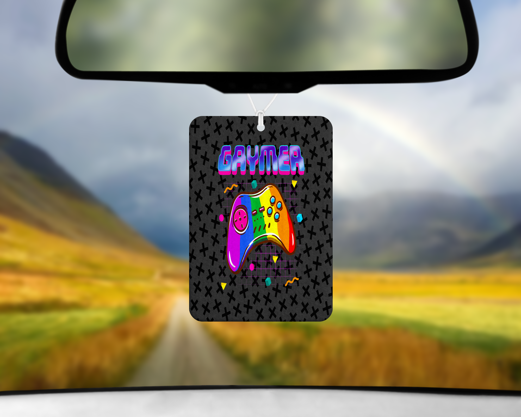 Gaymer Air Freshener Mockup