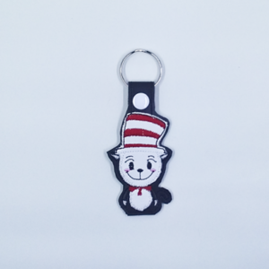 Chibi Tall Cat Key Fob